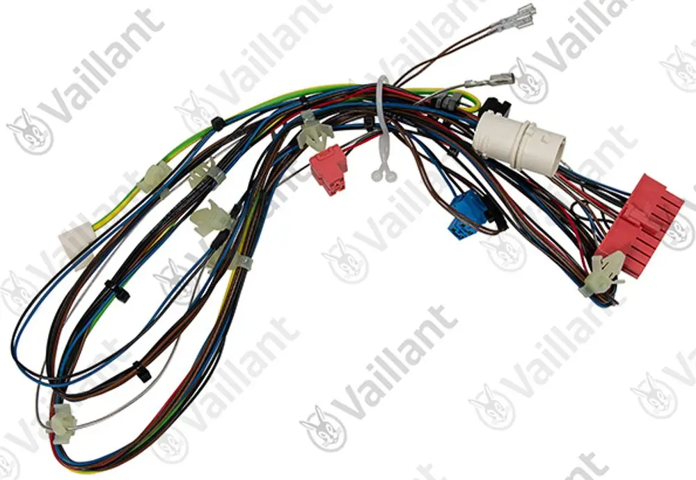 Vaillant Kabelbaum mit mehreren Anschlusskabeln und Steckverbindern, geeignet für spezifische Modelle und Anwendungen in Heizsystemen.
